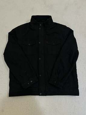 Levi's Men's Black Quilted Lined Utility Field Jacket Size Large